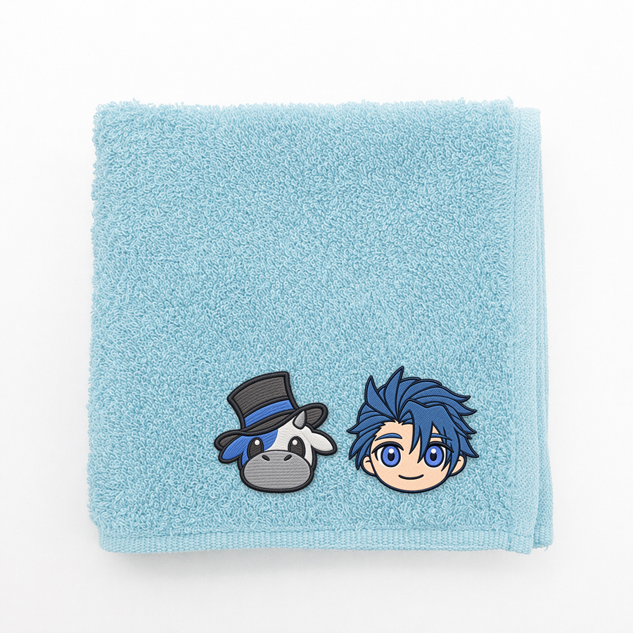 神宮寺＆牛ちゃん 刺繍ハンカチ